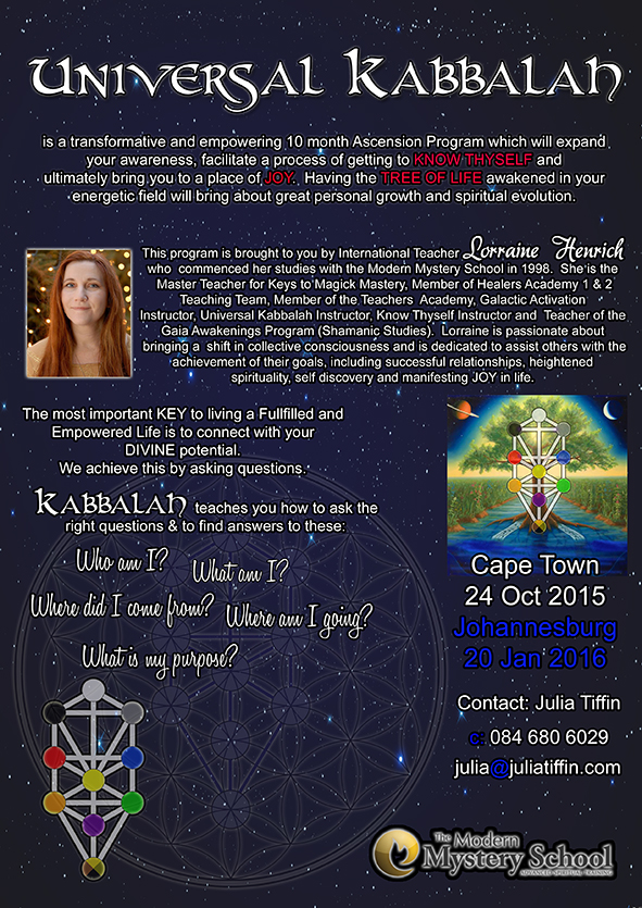 Universal Kabbalah A4 Flyer 2015-2016 - for email
